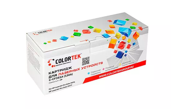 Картридж Colortek CF351A (130A) голубой (СТ-CF351A)