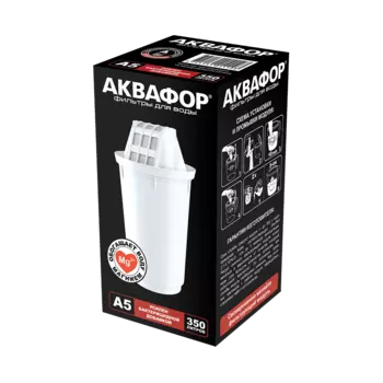 Картридж Аквафор А5 для кувшинов с гнездом посадки 7см, 350 л, 1 шт