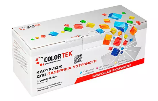 Картридж Colortek Q6002A (124A) желтый (СТ-Q6002A)