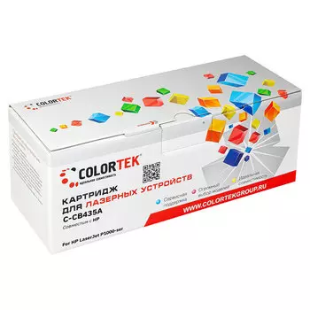 Картридж Colortek С-CB435A LJ P1005/P1006, 1500 стр., черный