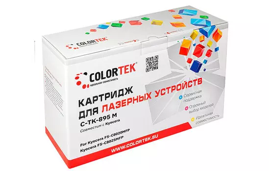 Картридж Colortek TK-895M для Kyocera, пурпурный (СТ-TK-895M)