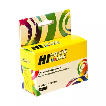 Картридж струйный Hi-Black HB-CH564HE (122XL/CH564HE), цветной, совместимый, 330 страниц, для HP DJ 1000 / 1050 / 2000 / 2050 / 3000 / 3050 / 1510