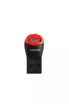 Картридер внешний Exployd EX-AD-265, microSD, USB 2.0, черный (00000375016)
