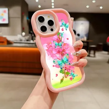 Мягкий чехол для телефона Macaron из ТПУ для Xiaomi Poco X3 X5 X6 M6 Pro Redmi 12C 13C Redmi Note 10 11 12 13 Pro 10s 11s 12s, чехол Ae65, милый чехол с бабочкой и цветком Poco X3 NFC(X3)(X3 Pro)