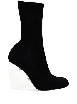 Ботильоны на каблуке Alexander McQueen, черный