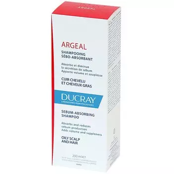 Ducray Argeal Шампунь себоабсорбирующий для жирных волос 200 мл