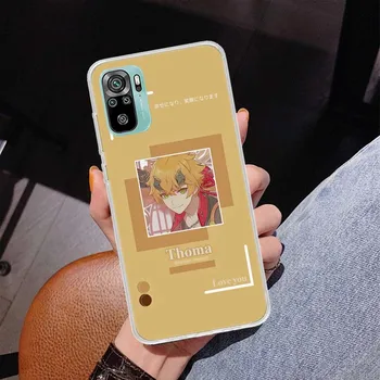 Чехол Genshin Impact Love для телефона Xiaomi Redmi Note 10 Pro Max 10S 9 9S 9T 8 8T 11T 11S 11 5G 11E 7 6 5 4X Coque Redmi Note 10S