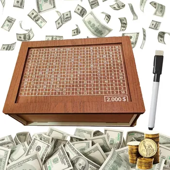 The Save Box, The SaveBox™, Cash Bank, Cash Vault Деревянная сберегательная коробка 10 000, 10 000 Деревянная сберегательная коробка Cash Vault, Cash Saver Box — 10 000 долларов США SaveBox 1000USD