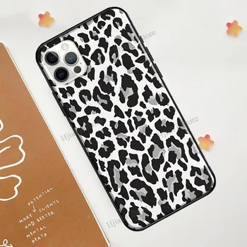 Чехол для телефона с леопардовым принтом и черным гепардом для iPhone 12 13 mini 11 Pro Max, чехол для iPhone 7 8 Plus X XR XS Max SE 2020 iphone 5 5S SE