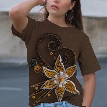 Женские спортивные футболки, женская одежда, летний топ, короткая уличная футболка с 3D принтом и рукавами для бега, повседневная футболка большого размера 3XL