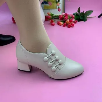 Новые зимние туфли на высоком каблуке, модные пикантные теплые ботильоны на молнии для зрелых женщин, женские дизайнерские ботинки 35