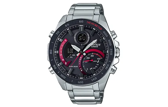 CASIO Мужские черные часы EDIFICE ECB-900DB-1A