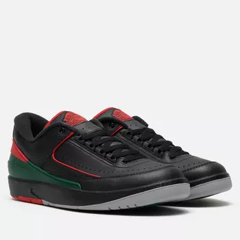 Мужские кроссовки Jordan Air Jordan 2 Retro Low, цвет чёрный, размер 46 EU