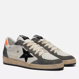 Мужские кроссовки Golden Goose Ball Star Leather/Shiny Leather Star, цвет серый, размер 45 EU