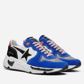 Мужские кроссовки Golden Goose Running Sole Leather/Leather Star, цвет синий, размер 38 EU