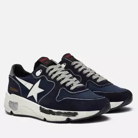 Мужские кроссовки Golden Goose Running Sole Nylon/Leather Star, цвет синий, размер 45 EU