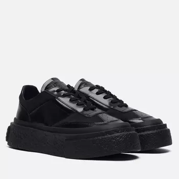Мужские кроссовки Maison Margiela MM6 Gambetta Polished Leather, цвет чёрный, размер 44.5 EU