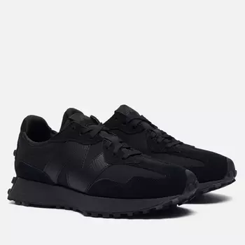 Мужские кроссовки New Balance 327 Triple Black, цвет чёрный, размер 43 EU