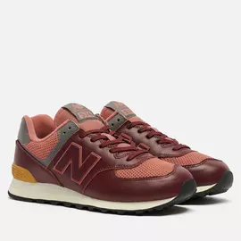 Мужские кроссовки New Balance ML574PX2, цвет бордовый, размер 46.5 EU