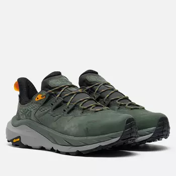 Мужские кроссовки Hoka One One Kaha 2 Low Gore-Tex, цвет зелёный, размер 42 EU