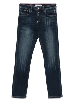 Джинсы Super Straight Cut Philipp Plein Junior, синий