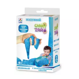 Набор 1Toy Слайм тайм. Сделай надувной слайм со снегом