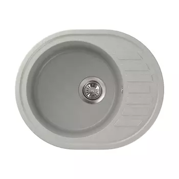 Кухонная мойка Formastone FostoGran FG 61-50, овальная с крылом, иней