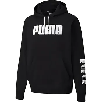 Puma Color Block Hooded Sweatshirt Мужские топы Черный 582762-01 L