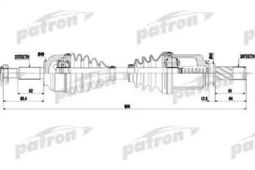 ПРИВОД ЛЕВЫЙ SANDERO 16W LARGUS 16W КПП JR5
