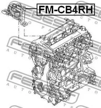 ПОДУШКА ДВИГАТЕЛЯ R (FORD FOCUS II 2004-)
