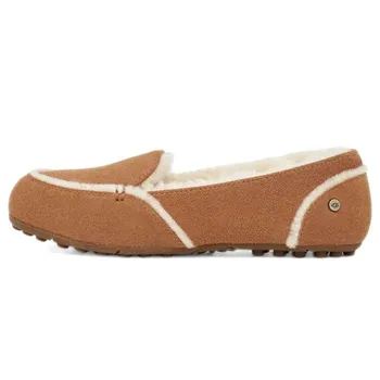 UGG Повседневные плоские плюшевые мокасины Hailey женские мокасины каштановые 1127441-CHE 36
