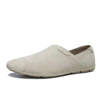 Fashion Hot Selling Walking Shoes Europe America Pointed Soft Soled Men s Low Top Flat Shoes Versatile Commuting Men s Work Shoes 37 коричневый