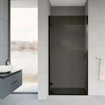 Душевая дверь Vincea Flex VDP-1F900CGB черный, стекло тонированное