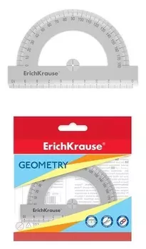 Транспортир 180°/10см Erichkrause Clear, прозрачный 52975