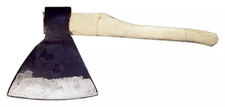 Топор кованный, в сборе, 1900/2100 г, деревянное топорище, 500 мм, М2, "Мясоруб", г. вача россия