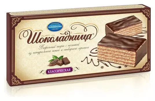 Торт шоколадница вафельный классическая, 240 г