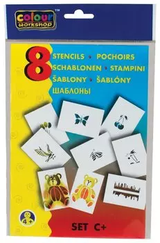 Трафарет для рисования воздушными фломастерами С+ Природа