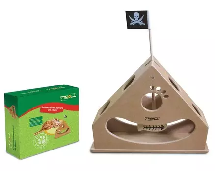Triol занимательная игрушка для кошек Пират (30 х 8 х 23,5 см.)