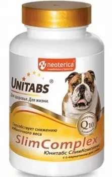 Unitabs витамины SlimComplex с Q10 для собак (100 таб.)