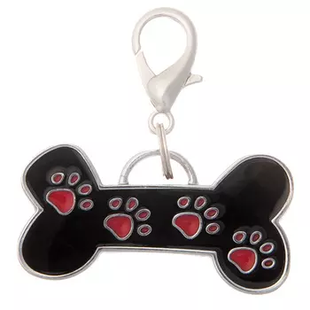 V.I.Pet адресник-кость с лапками (3,8 см.)