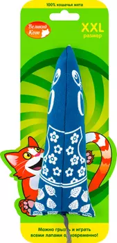 Великий кот игрушка "Мятная Мышка" для кошек (18 см.)