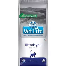 Vet Life Cat Ultrahypo корм для кошек при пищевых аллергиях и пищевых непереносимостях (Диетический, 2 кг.)
