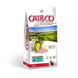 Wellness Cat&Co Adult Sterilized корм для взрослых стерилизованных кошек (Курица и ячмень, 10 кг.)