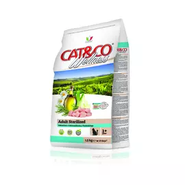 Wellness Cat&amp;Co Adult Sterilized корм для взрослых стерилизованных кошек (Курица и ячмень, 1,5 кг.)
