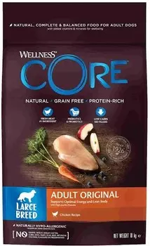 Wellness Core корм для взрослых собак крупных пород (Курица, 10 кг.)