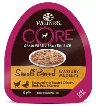 Wellness Core Small Beed консервы для собак мелких пород (Курица и утка, 85 г.)
