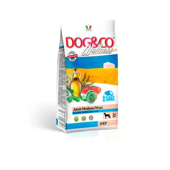 Wellness Dog&Co Adult Medium/Maxi корм для собак средних и крупных пород (Рыба и рис, 3 кг.)