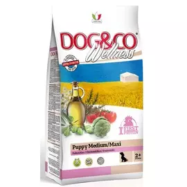 Wellness Dog&Co Puppy Medium/Maxi корм для щенков средних и крупных пород (Курица и рис, 12 кг.)