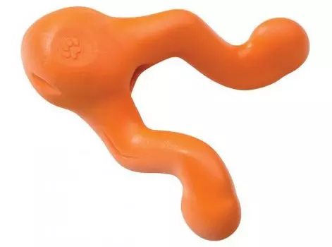 West Paw Zogoflex игрушка для лакомств "Tizzi L" для собак (16,5 см., Оранжевый)