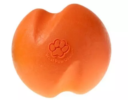 West Paw Zogoflex игрушка "Мячик Jive XS" для собак (5 см., Оранжевый)